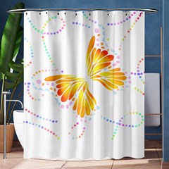 Butterfly Art T- Shirtbutterfly T- Shirt (5) Shower Curtain 60  x 72  (Medium) 