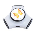 Butterfly Art T- Shirtbutterfly T- Shirt (5) 3-Port USB Hub Front