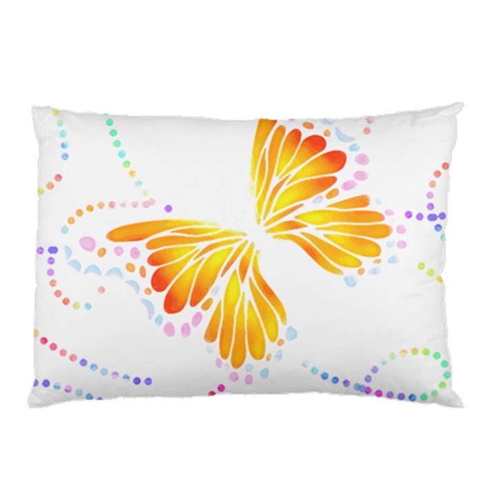 Butterfly Art T- Shirtbutterfly T- Shirt (5) Pillow Case (Two Sides)