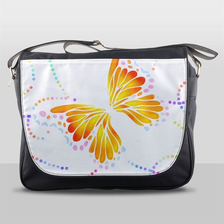 Butterfly Art T- Shirtbutterfly T- Shirt (5) Messenger Bag