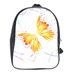 Butterfly Art T- Shirtbutterfly T- Shirt (5) School Bag (XL)