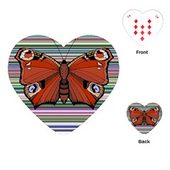 Butterfly Art T- Shirtbutterfly T- Shirt (8) Playing Cards Single Design (heart)