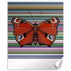 Butterfly Art T- Shirtbutterfly T- Shirt (8) Canvas 11  X 14  by EnriqueJohnson