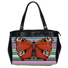 Butterfly Art T- Shirtbutterfly T- Shirt (8) Oversize Office Handbag (2 Sides) by EnriqueJohnson