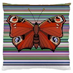 Butterfly Art T- Shirtbutterfly T- Shirt (8) Large Premium Plush Fleece Cushion Case (one Side) by EnriqueJohnson