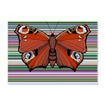 Butterfly Art T- Shirtbutterfly T- Shirt (8) Crystal Sticker (A4) Front