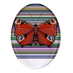 Butterfly Art T- Shirtbutterfly T- Shirt (8) Oval Glass Fridge Magnet (4 Pack) by EnriqueJohnson