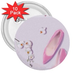 Shoes 3  Buttons (10 Pack)  by SychEva