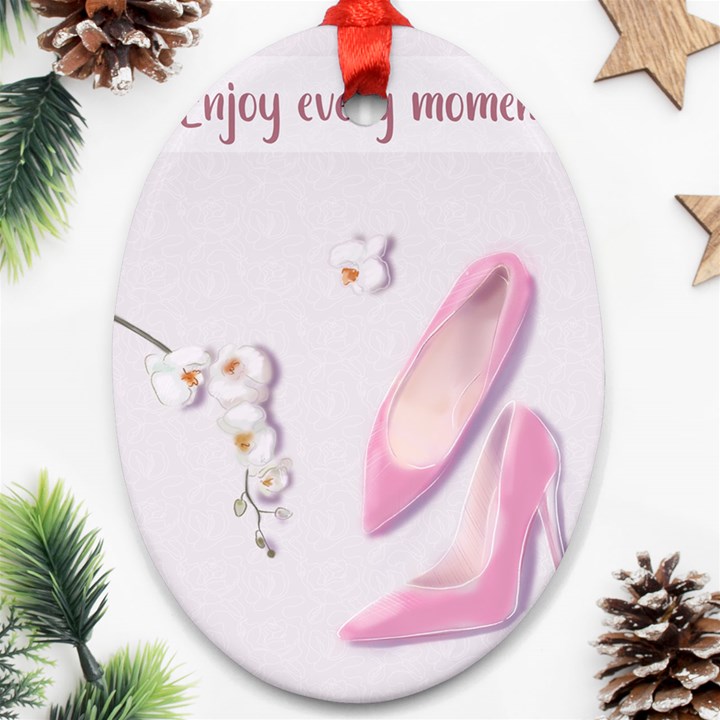 Shoes Oval Ornament (Two Sides)