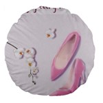 Shoes Large 18  Premium Flano Round Cushions Front