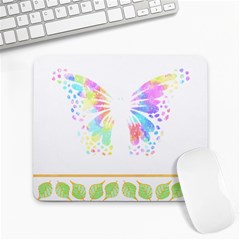 Butterfly Art T- Shirtbutterfly T- Shirt Large Mousepad by EnriqueJohnson