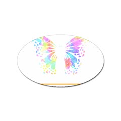 Butterfly Art T- Shirtbutterfly T- Shirt Sticker (oval) by EnriqueJohnson