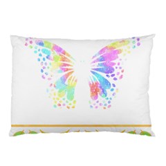 Butterfly Art T- Shirtbutterfly T- Shirt Pillow Case (two Sides) by EnriqueJohnson