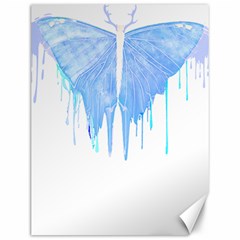 Butterfly Art T- Shirtmelting Butterfly Blue Wings Art  Design T- Shirt Canvas 12  X 16  by EnriqueJohnson