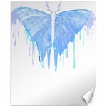 Butterfly Art T- Shirtmelting Butterfly Blue Wings Art  Design T- Shirt Canvas 16  x 20  15.75 x19.29  Canvas - 1