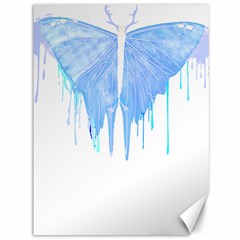 Butterfly Art T- Shirtmelting Butterfly Blue Wings Art  Design T- Shirt Canvas 36  X 48  by EnriqueJohnson