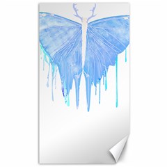 Butterfly Art T- Shirtmelting Butterfly Blue Wings Art  Design T- Shirt Canvas 40  X 72  by EnriqueJohnson