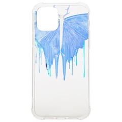 Butterfly Art T- Shirtmelting Butterfly Blue Wings Art  Design T- Shirt Iphone 12/12 Pro Tpu Uv Print Case by EnriqueJohnson