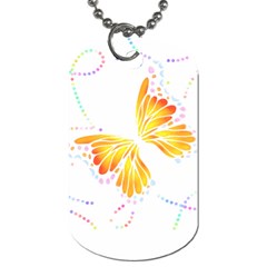 Butterfly Design T- Shirtbutterfly T- Shirt (1) Dog Tag (two Sides) by EnriqueJohnson