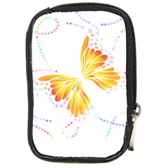 Butterfly Design T- Shirtbutterfly T- Shirt (1) Compact Camera Leather Case by EnriqueJohnson