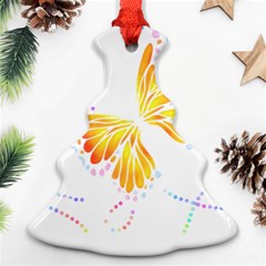 Butterfly Design T- Shirtbutterfly T- Shirt (1) Christmas Tree Ornament (two Sides) by EnriqueJohnson