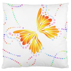 Butterfly Design T- Shirtbutterfly T- Shirt (1) Large Cushion Case (two Sides) by EnriqueJohnson