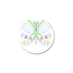 Butterfly Design T- Shirtbutterfly T- Shirt (2) Golf Ball Marker by EnriqueJohnson