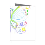 Butterfly Design T- Shirtbutterfly T- Shirt (2) Mini Greeting Cards (Pkg of 8) Left