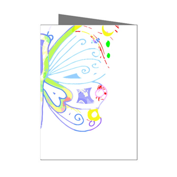 Butterfly Design T- Shirtbutterfly T- Shirt (2) Mini Greeting Cards (Pkg of 8)