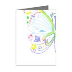 Butterfly Design T- Shirtbutterfly T- Shirt (2) Mini Greeting Cards (Pkg of 8) Right