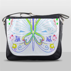 Butterfly Design T- Shirtbutterfly T- Shirt (2) Messenger Bag by EnriqueJohnson