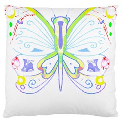 Butterfly Design T- Shirtbutterfly T- Shirt (2) Standard Premium Plush Fleece Cushion Case (one Side) by EnriqueJohnson