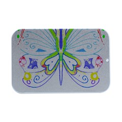 Butterfly Design T- Shirtbutterfly T- Shirt (2) Open Lid Metal Box (silver)   by EnriqueJohnson