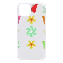 Butterfly Garden Flowers Pattern T- Shirt Butterfly Garden Flowers Pattern T- Shirt Iphone 13 Tpu Uv Print Case