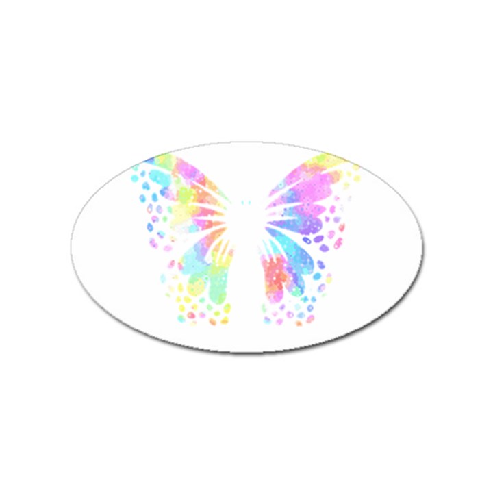 Butterfly Lover T- Shirtbutterfly T- Shirt Sticker Oval (100 pack)