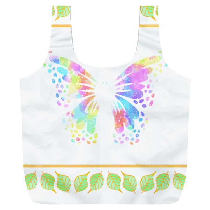 Butterfly Lover T- Shirtbutterfly T- Shirt Full Print Recycle Bag (XXL)