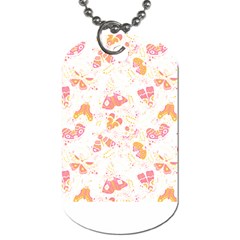 Butterfly T- Shirt Butterflies And Moths Pattern T- Shirt Dog Tag (one Side) by EnriqueJohnson