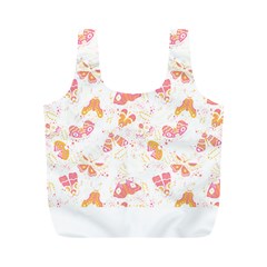 Butterfly T- Shirt Butterflies And Moths Pattern T- Shirt Full Print Recycle Bag (m) by EnriqueJohnson