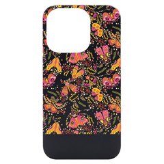 Butterfly T- Shirt Butterflies And Moths Pattern T- Shirt Iphone 14 Pro Black Uv Print Case by EnriqueJohnson