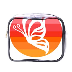 Butterfly T- Shirt Butterfly Orange Red Gradient T- Shirt Mini Toiletries Bag (one Side) by EnriqueJohnson