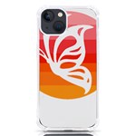 Butterfly T- Shirt Butterfly Orange Red Gradient T- Shirt iPhone 13 TPU UV Print Case Front