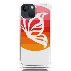 Butterfly T- Shirt Butterfly Orange Red Gradient T- Shirt Iphone 13 Mini Tpu Uv Print Case by EnriqueJohnson