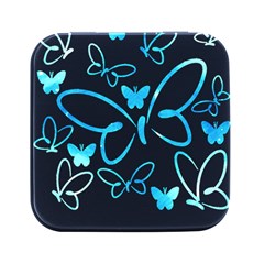 Butterfly T- Shirt Butterfly T- Shirt Square Metal Box (black)