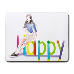 Happy Small Mousepad by SychEva