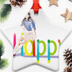 Happy Ornament (star)