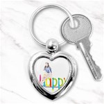 Happy Key Chain (Heart) Front