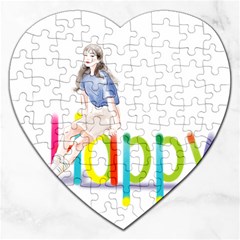 Happy Jigsaw Puzzle (heart) by SychEva