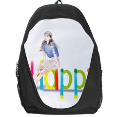 Happy Backpack Bag by SychEva