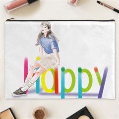 Happy Cosmetic Bag (xxxl) by SychEva