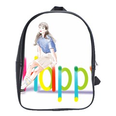 Happy School Bag (xl) by SychEva